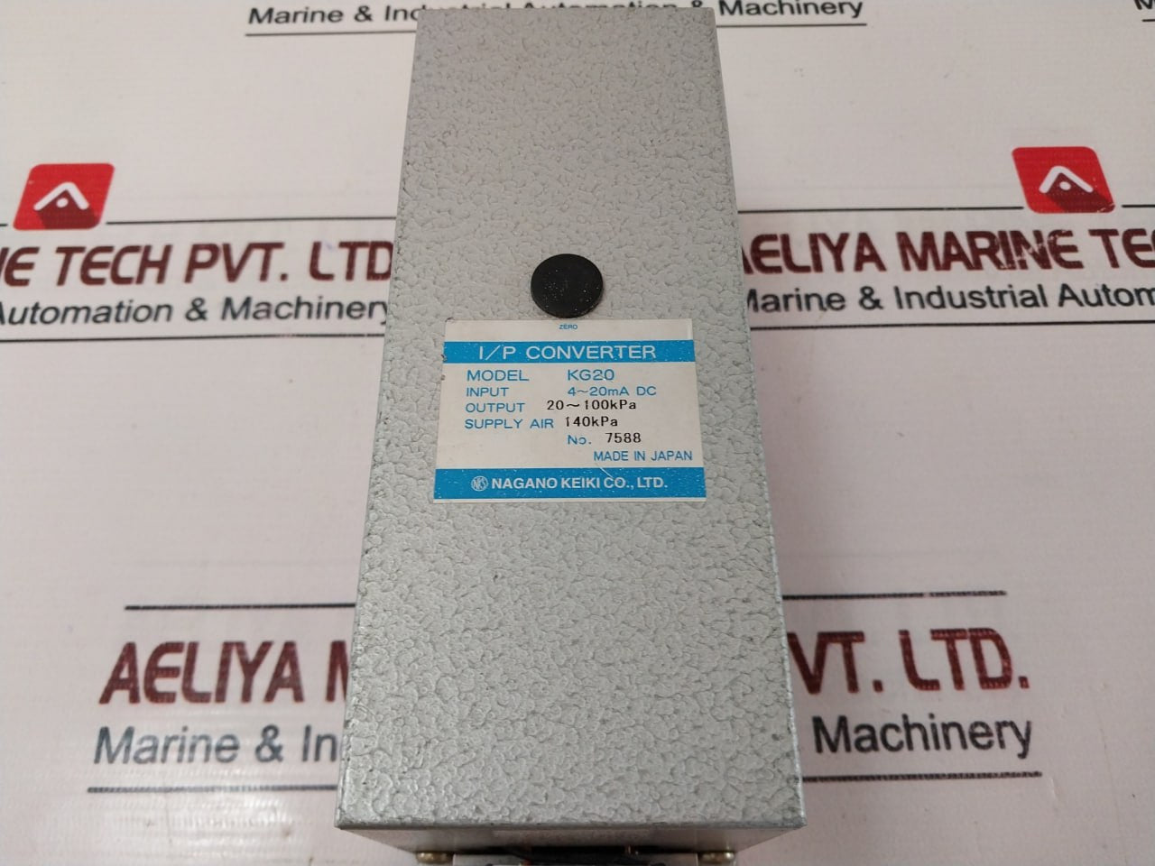 Nagano Keiki Kg20 I/P Converter 4-20Ma Dc 20-100 Kpa 140Kpa