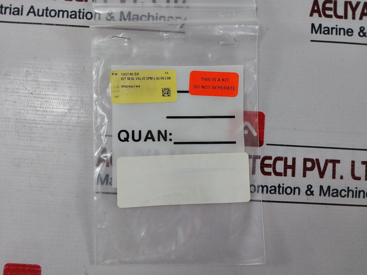 Oceaneering 100755-rk Valve Repair Kit Rev: Ac