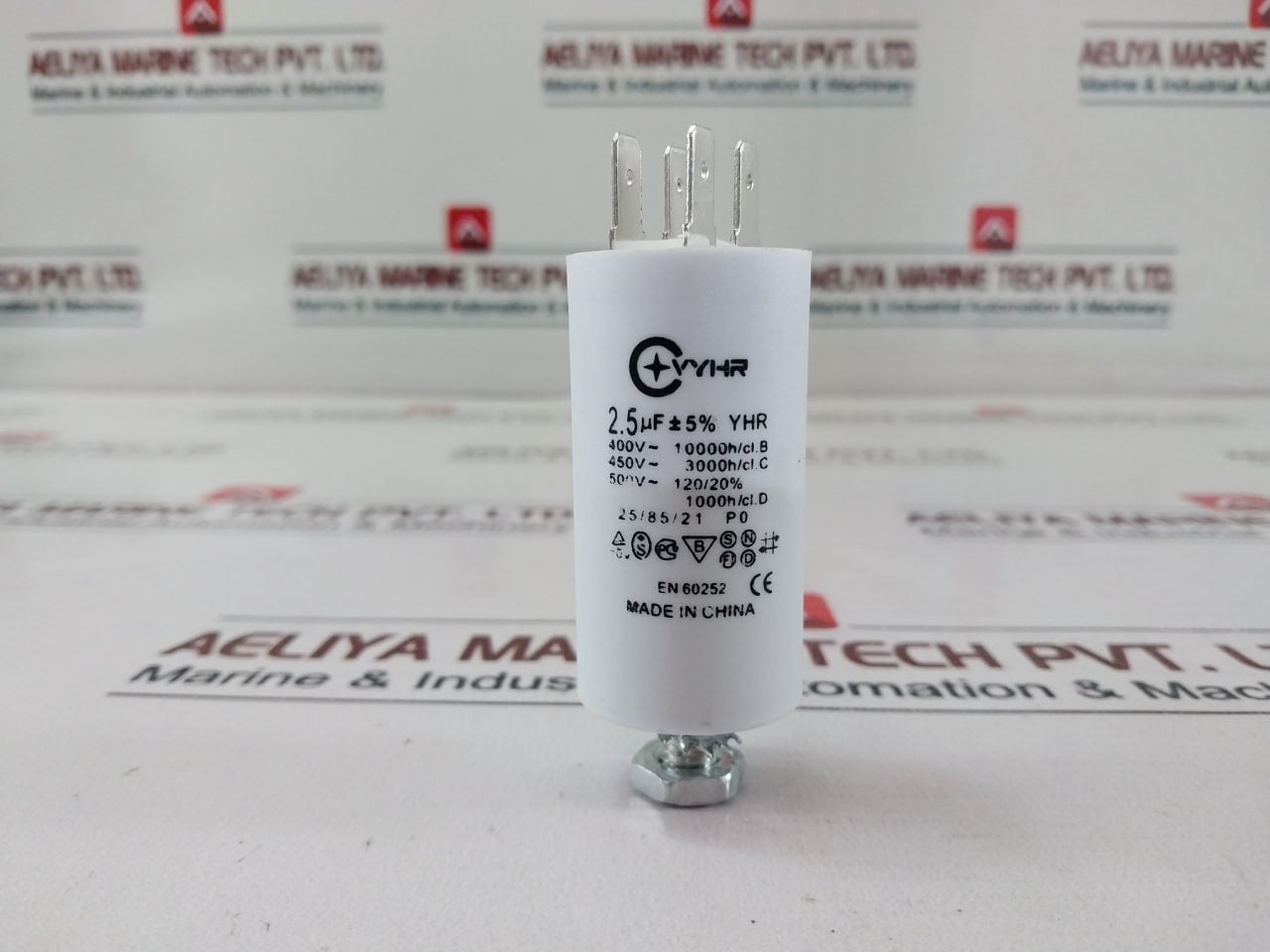 Lot of 10X VYHR B E12 250VAC 2.5MF Motor Capacitor 2.5uF tolerance 5% YH