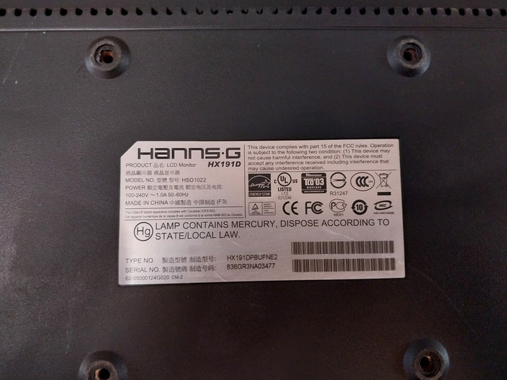 Hanns.g Hsg1022 Lcd Monitor