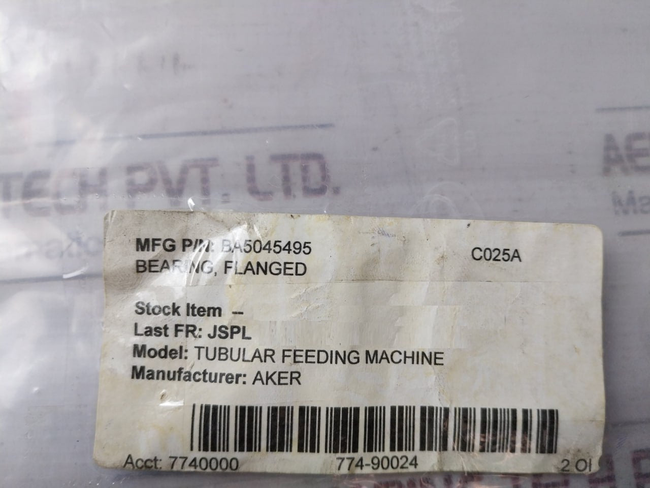 Aker Ba5045495 Bearing Flanged C025A