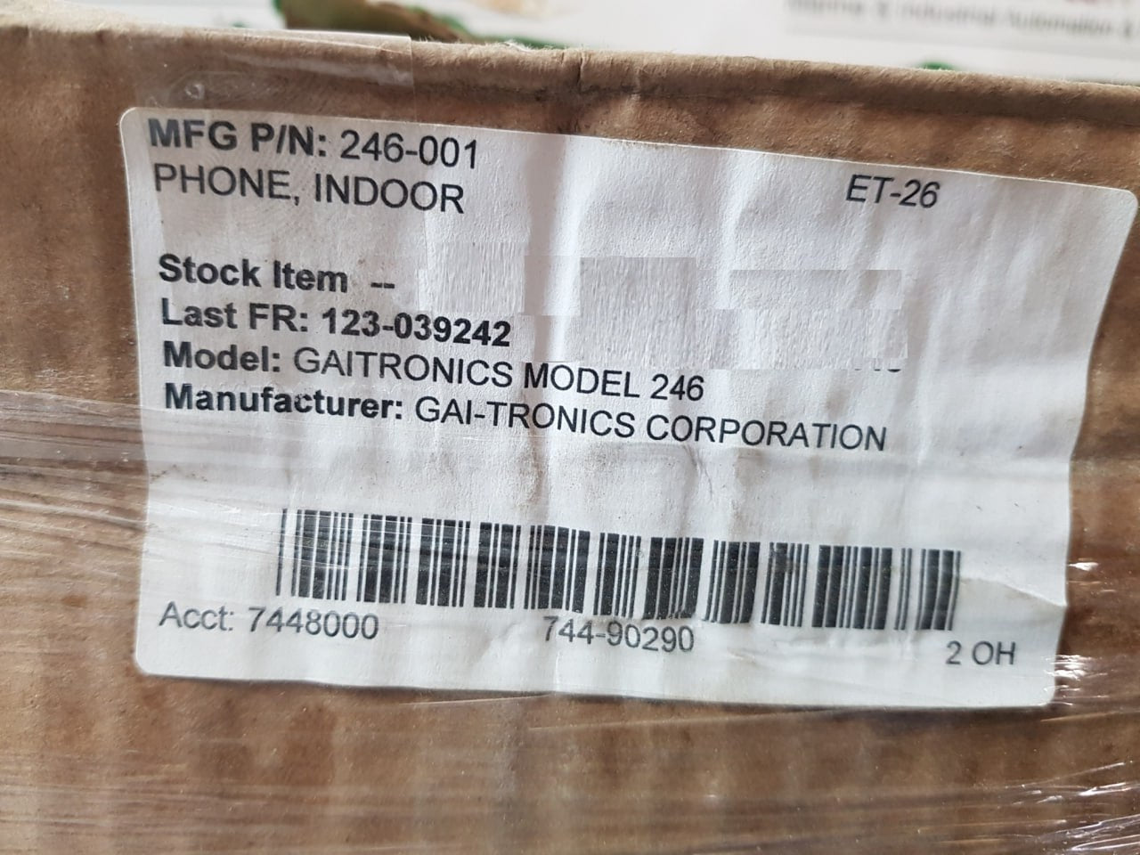 Gai-tronics 246-001 indoor industrial telephone