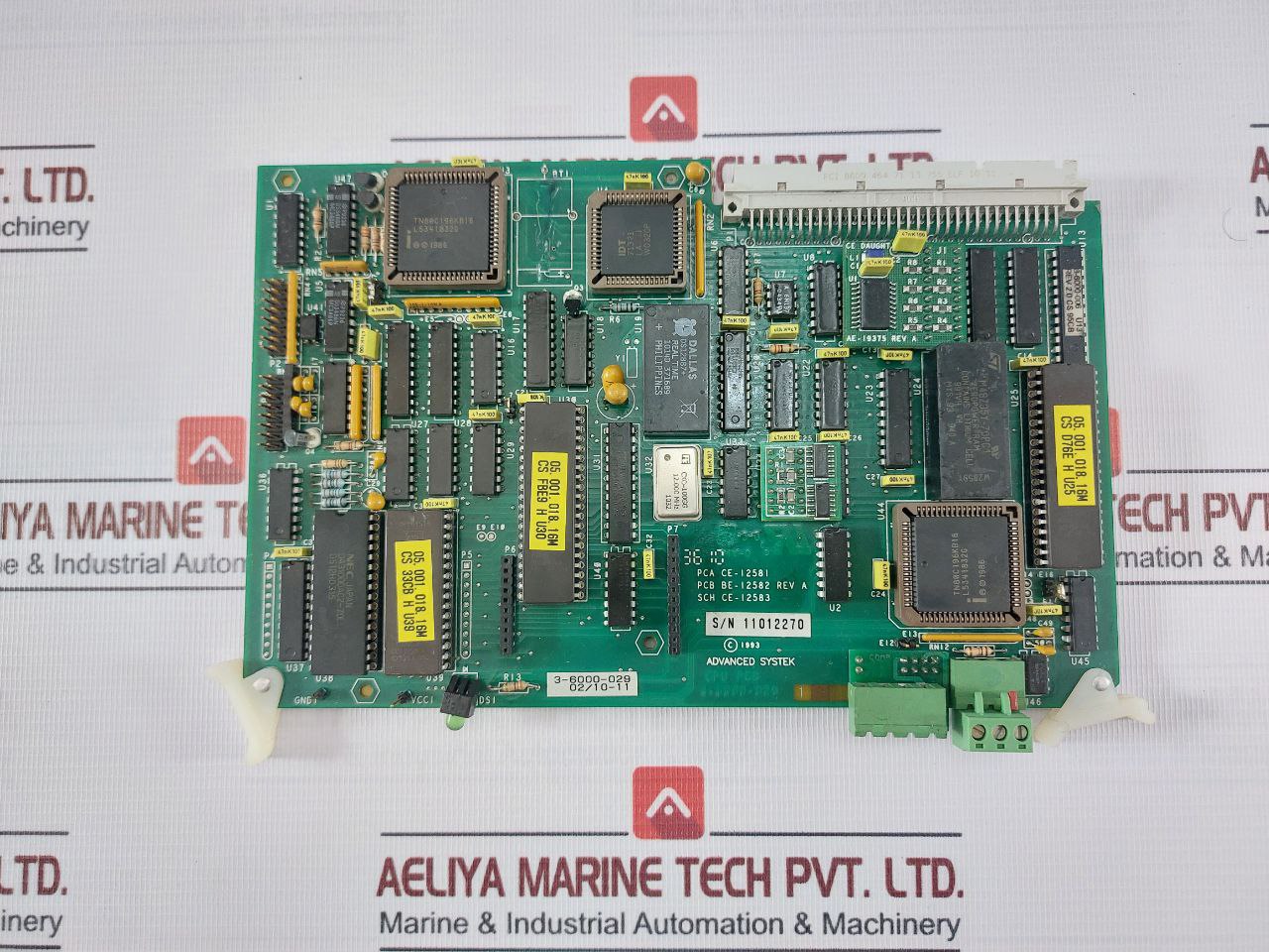 Advanced Systek 4-6000-029 Printed Circuit Board For Cpu Ae-19375 Rev A 1031304