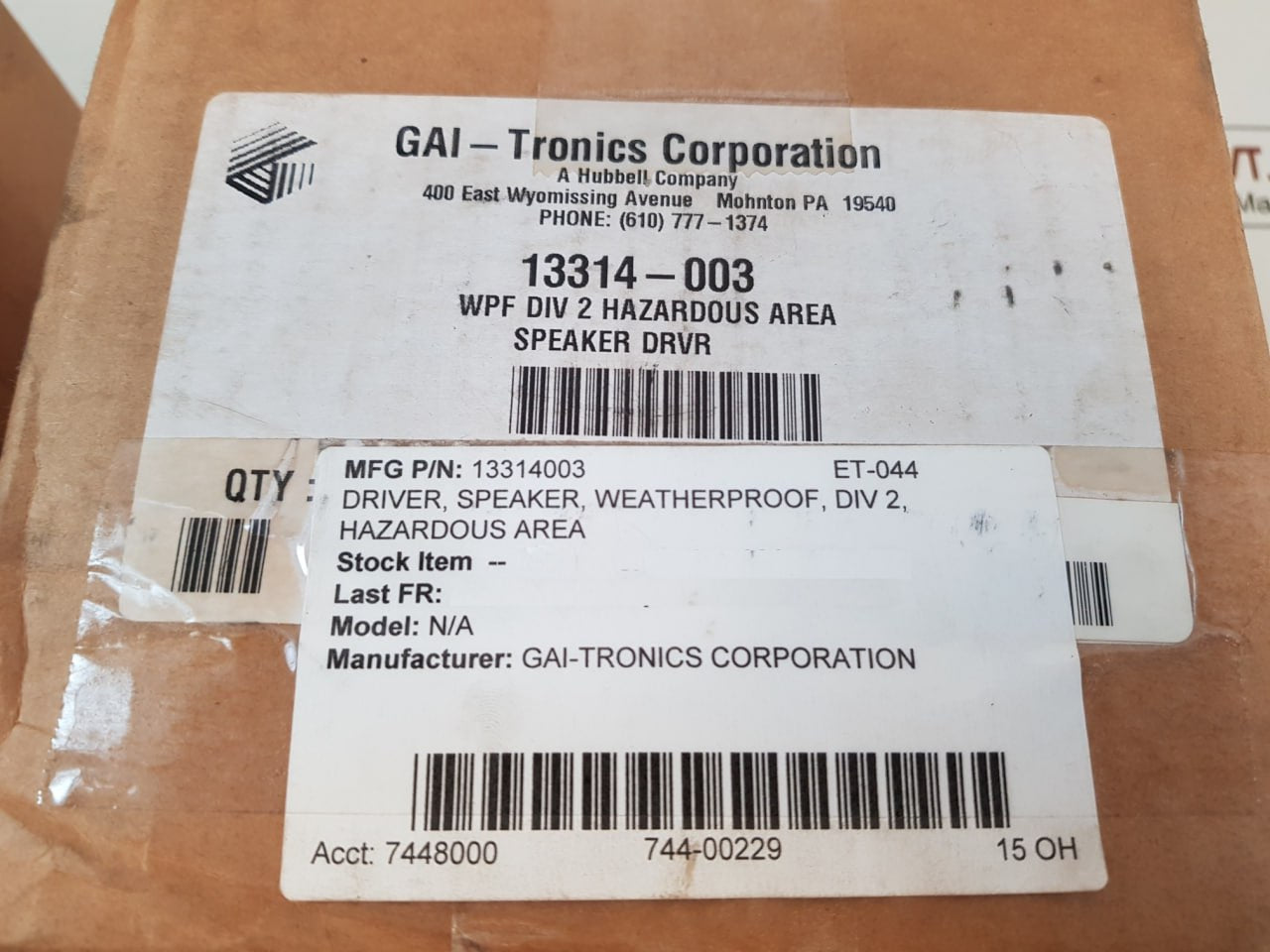 Gai-tronics 13314-003 Horn Driver 30 Watts Et-044 5 Oh 70V Xfmr