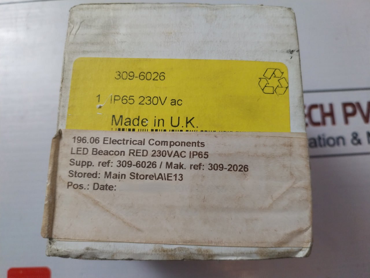 Klaxon Qbs-0022 Red Static Led Beacon Ip65 1501W