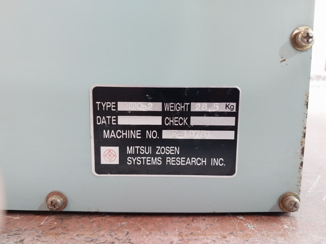Mitsui Zosen Systems Mtc-2 Electronic Governor E-10781 100-115V 50-60Hz 2.5A