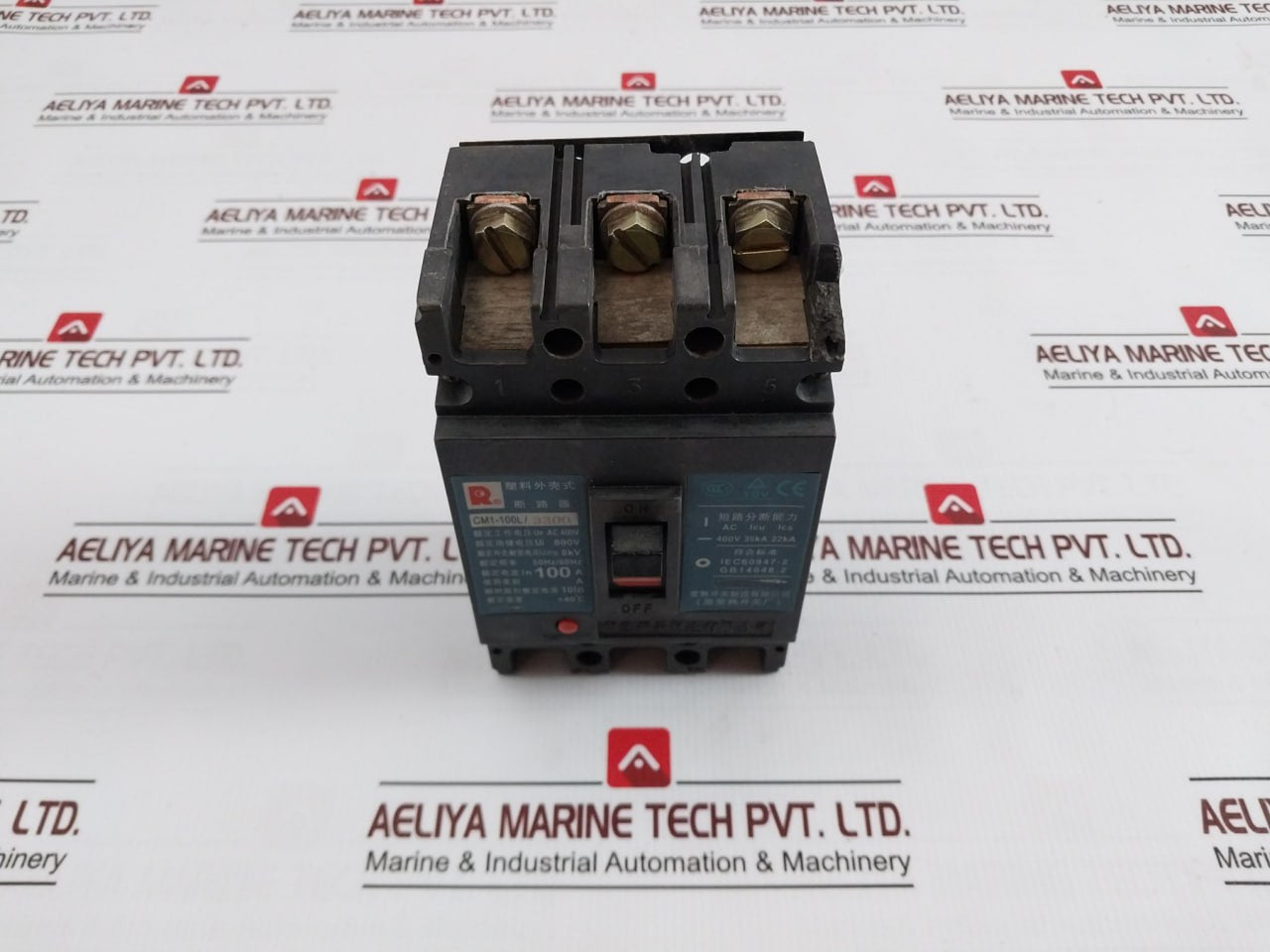 Changshu Cm1-100L/3300 Molded Case Circuit Breaker Ac 400V 50Hz/60Hz