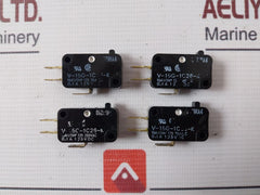 Lot of 4X Omron V-15g-1c25-k Limit Switch 15a