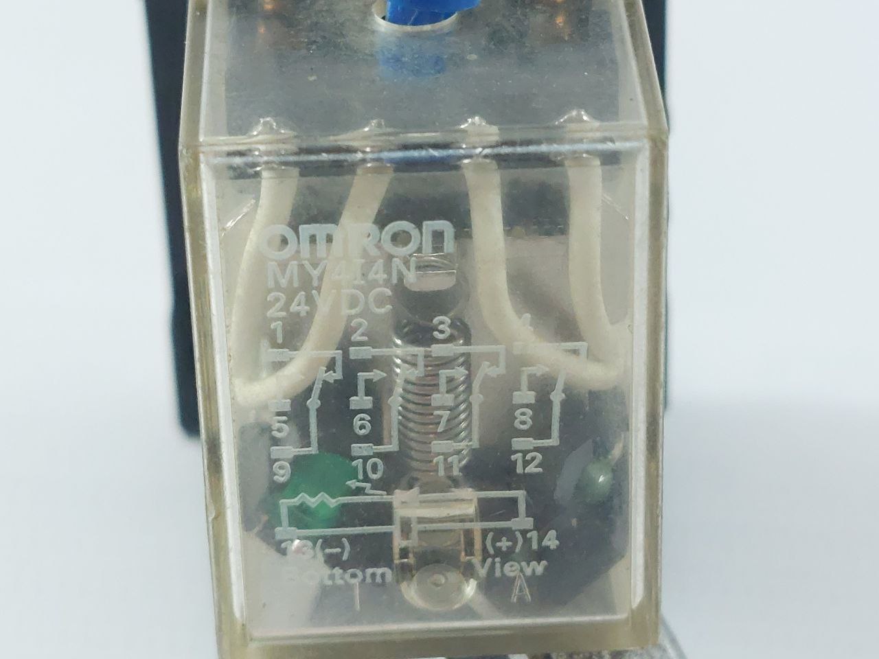 Omron My4I4N Power Relay With Base 24Vdc 5A 240Vac 28Vdc 250Vac
