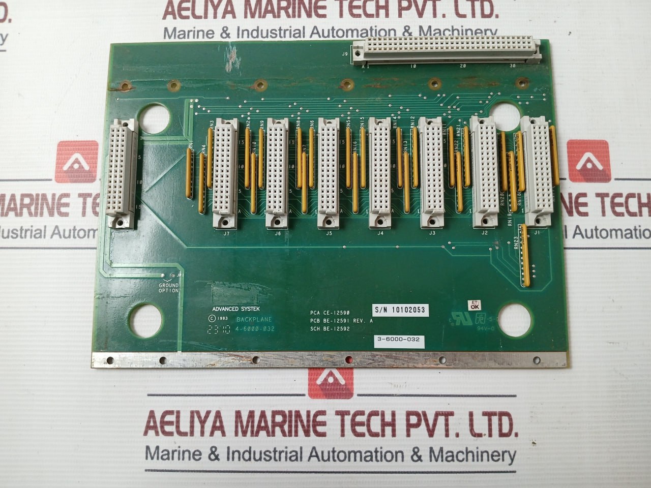 Advanced Systek 4-6000-032 Backplane Module Pcb 94V-0 Pca Ce-12590 Rev.A