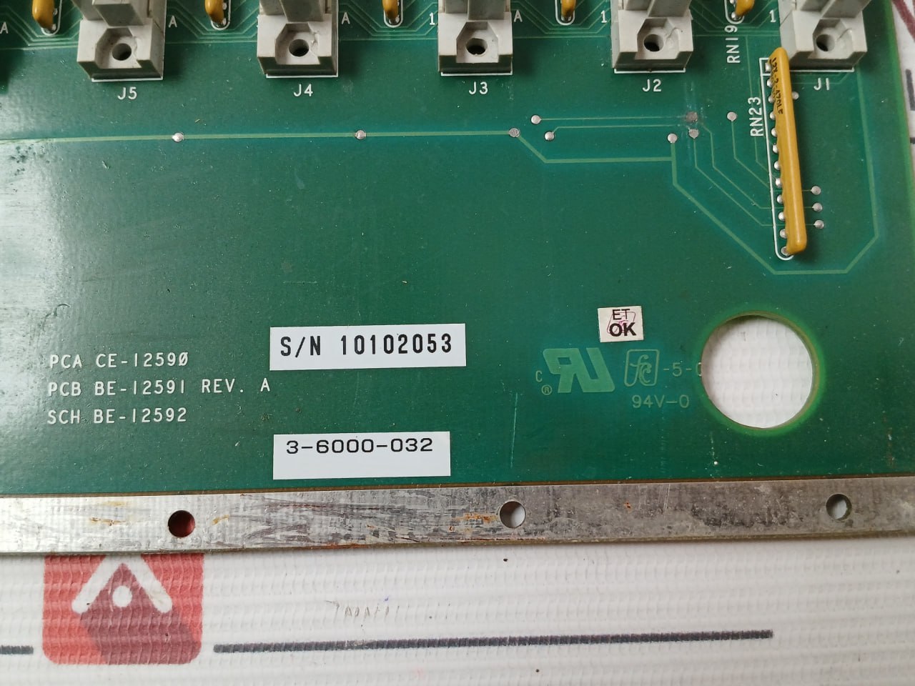 Advanced Systek 4-6000-032 Backplane Module Pcb 94V-0 Pca Ce-12590 Rev.A