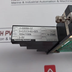 Yamatake-honeywell J-ssd50-12 Analog Input Pcb Module 4-20 Ma 1-5V