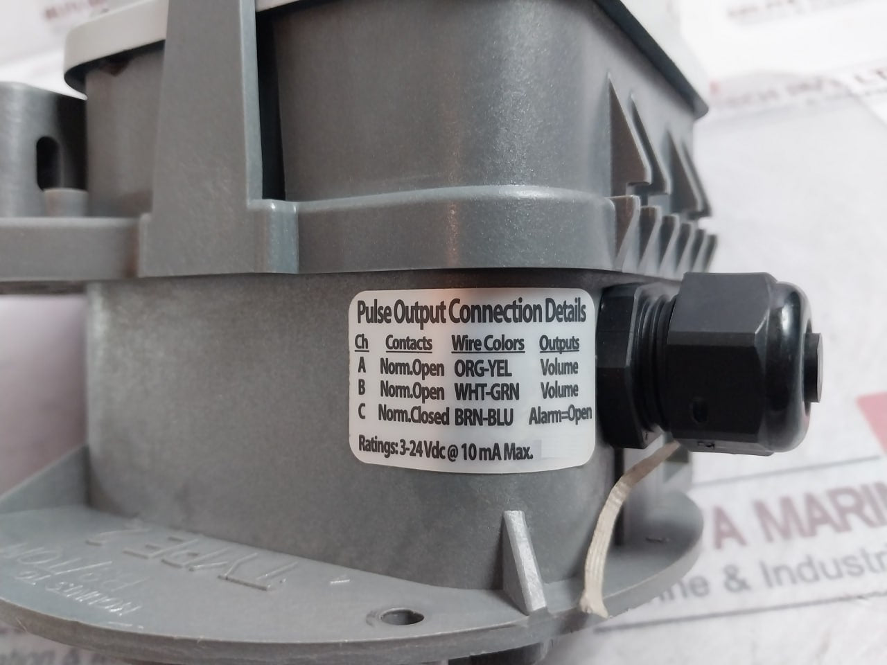 Mercury Instruments Tci Natural Gas Rotary Meter 40-4910 3-24Vdc At 10Ma