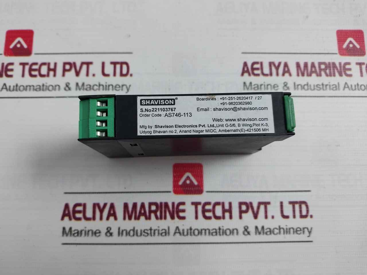 Shavison As746-113 Signal Converter Module 3 Point 3/0–10Vdc