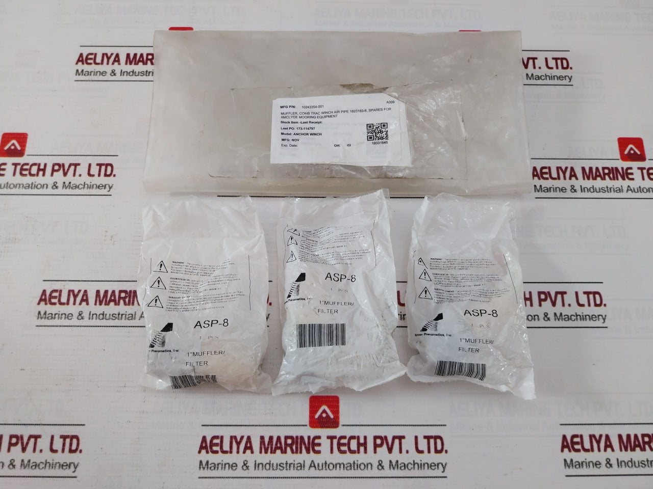 Arrow Pneumatics Asp-8 Pneumatics Exhaust Muffler 1