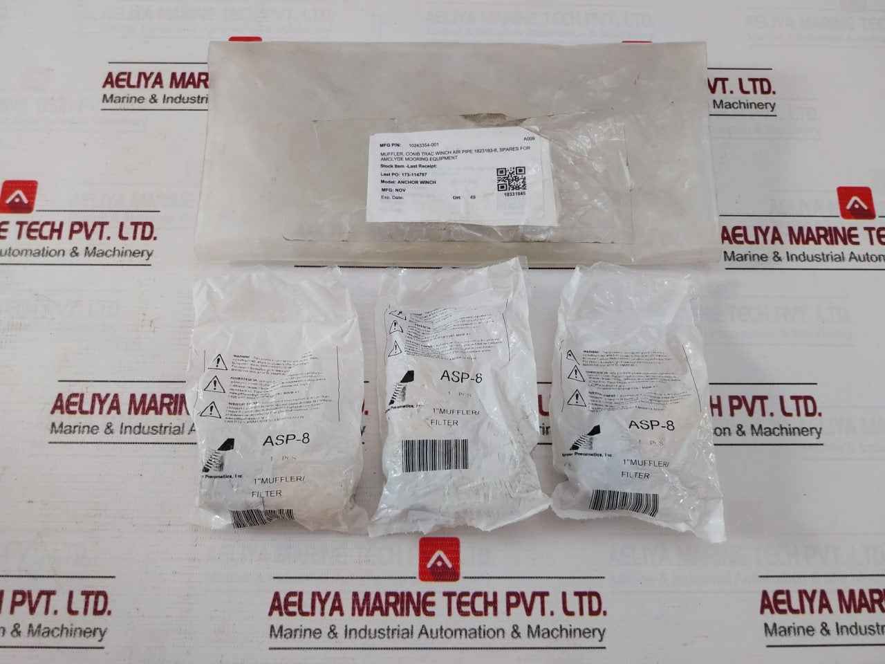 Arrow Pneumatics Asp-8 Pneumatics Exhaust Muffler 1