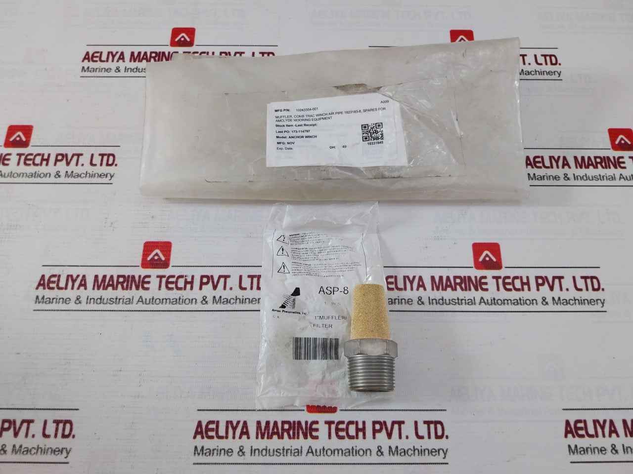 Arrow Pneumatics Asp-8 Pneumatics Exhaust Muffler 1