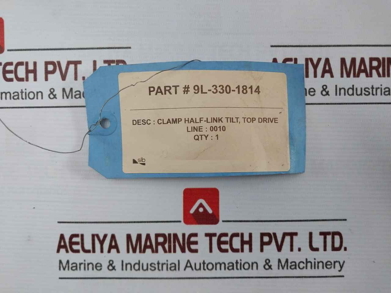 Slb 9L-330-1814 Clamp Half-link Tilt, Top Drive Rev: 02