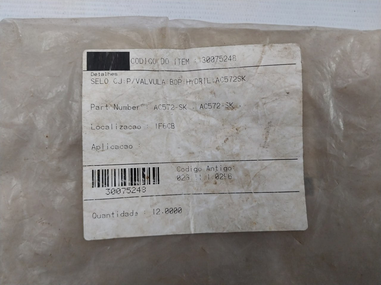 Hydril Ac572-sk Valve Repair Seal Kit 026.11.1.0296