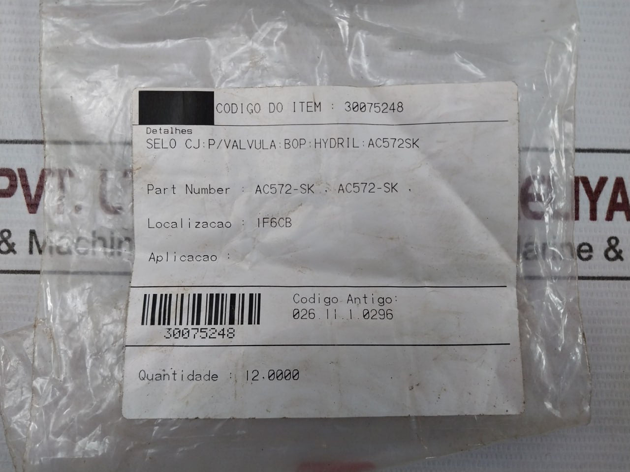 Hydril Ac572-sk Valve Repair Seal Kit 026.11.1.0296