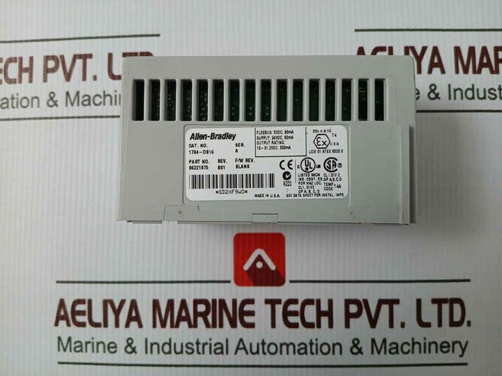 Allen-bradley 1794-ob16 Flex I/O Source Output Module 24Vdc 65Ma