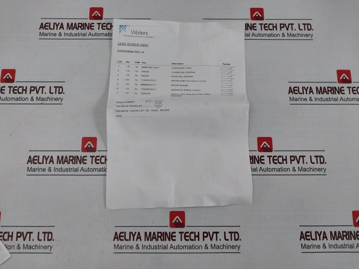 Waters 205000644 Lead Screw Assy Kit M880672Bd1 6365228 6365229 M880828Ad1/Cl