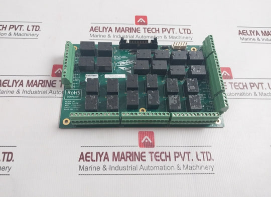 Metron Eledyne Fd4-db301 Printed Circuit Relay Board Rev-02 Ca34454