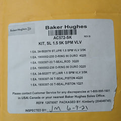 Hydril Ae679-rk Spm Valve Repair Kit 1.5" 5K For Ram Bop Rev D 10339858