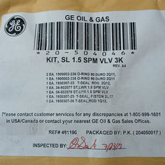 Hydril 20-504048 1.5” 3K Spm E/H Nc Sl Valve Repair Kit 18 3/4 15M Mpl Ram Bop