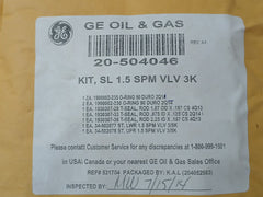 Hydril 20-504048 1.5” 3K Spm Nc Sl Valve Repair Kit 18 3/4 15M Mpl Ram Bop