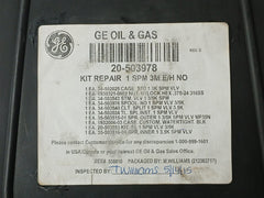 Ge 20-503978 Repair Kit 1" Spm Valve 3/5K E/H Normally Open Rev D 1930321-0602