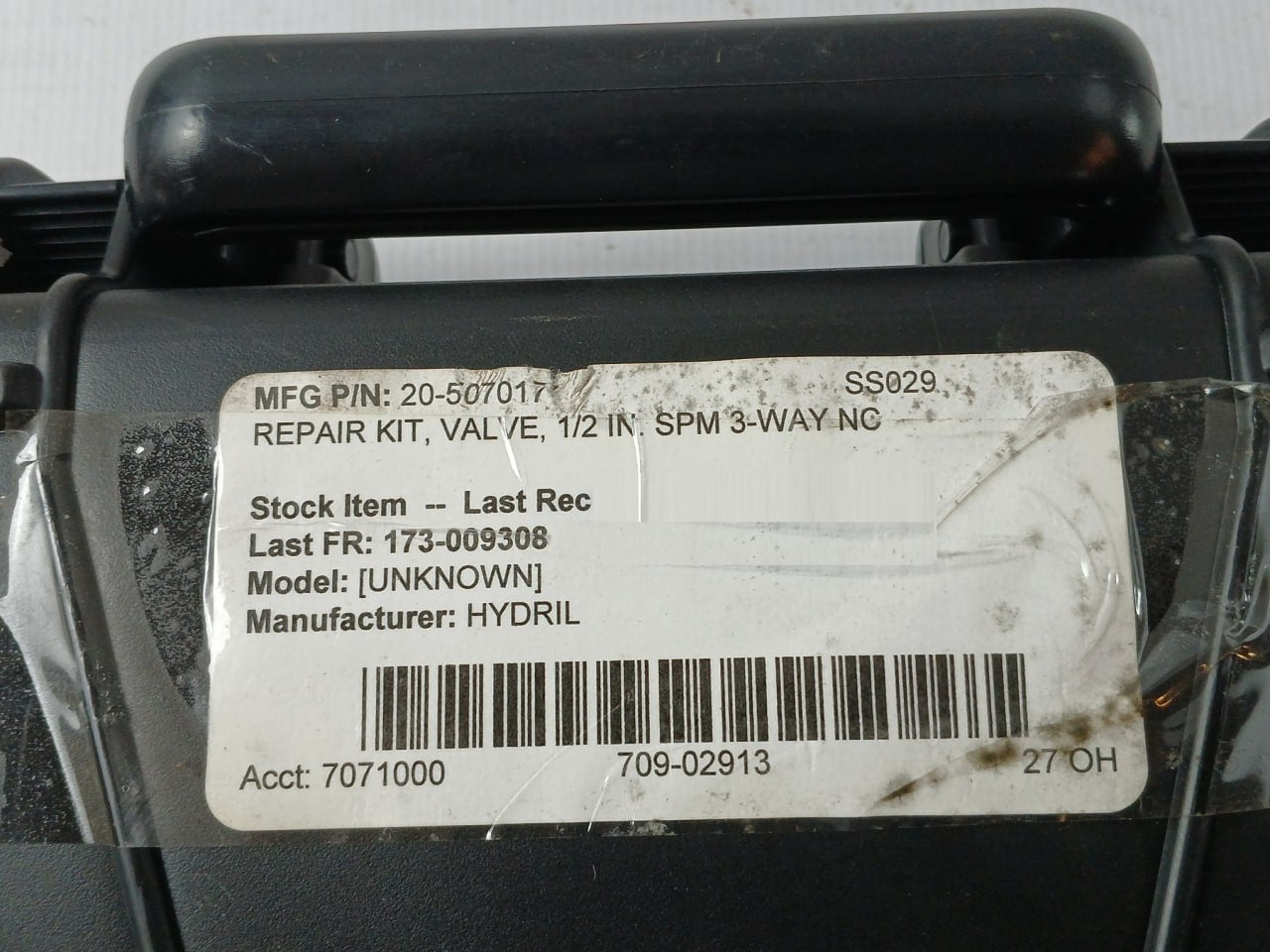 Hydril 20-507017 Gen-ii Mux Repair Kit 1/2" 3K Spm 3-way Nc Valve Rev B Ss023
