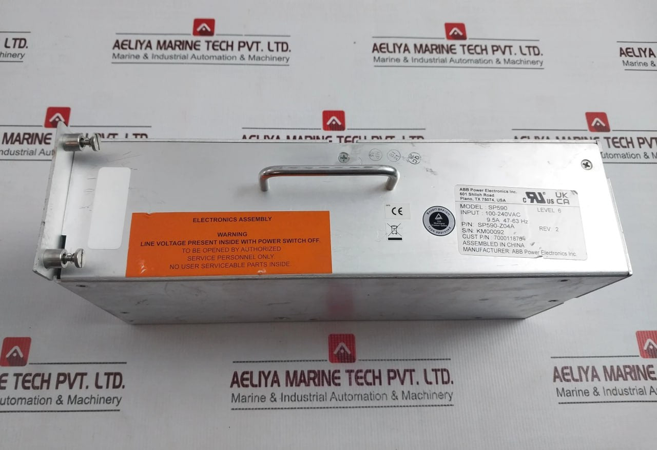 Abb Sp590 Power Supply Level 6 100-240Vac 9.5A 47-63Hz Rev 2