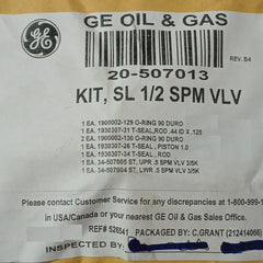 Hydril 20-507017 Repair Kit For Gen-ii Mux External 0.5" 3K Spm Valve 34-506995