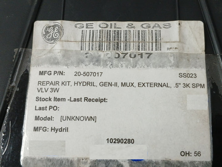 Hydril 20-507017 Repair Kit For Gen-ii Mux External 0.5
