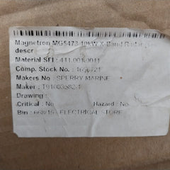 Eev Mg5473 Magnetron 10Kw X-band Radar Rev.A T91003582