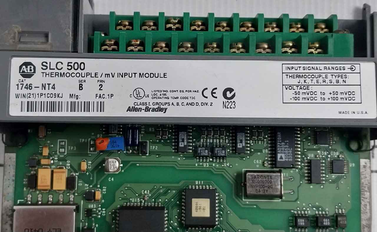 Allen-bradley 1746-nt4 Thermocouple/mv Input Module B-series