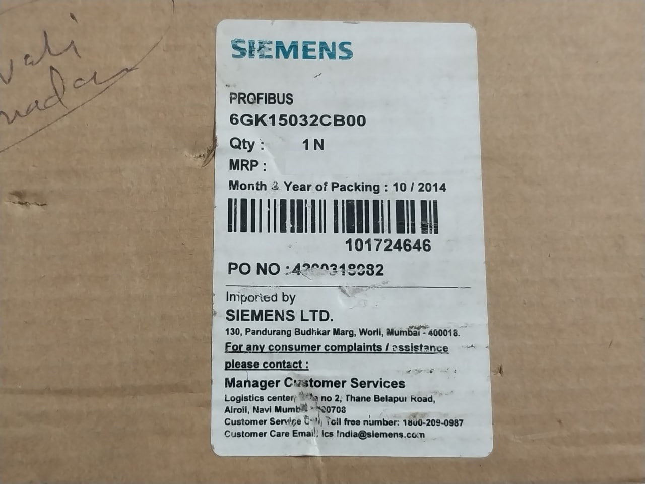 Siemens 6Gk1503-2Cb00 Optical Link Module Profibus Olm/G11 V4.0 Svpdd004193