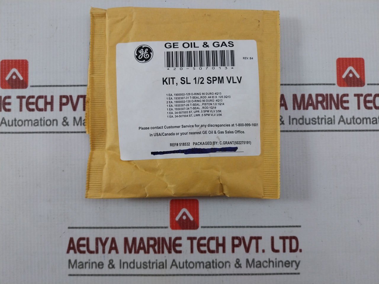 General Electric 20-507017 Repair Kit 1/2" Spm 3-way Nc Valve (3K) Mux Gen-ii