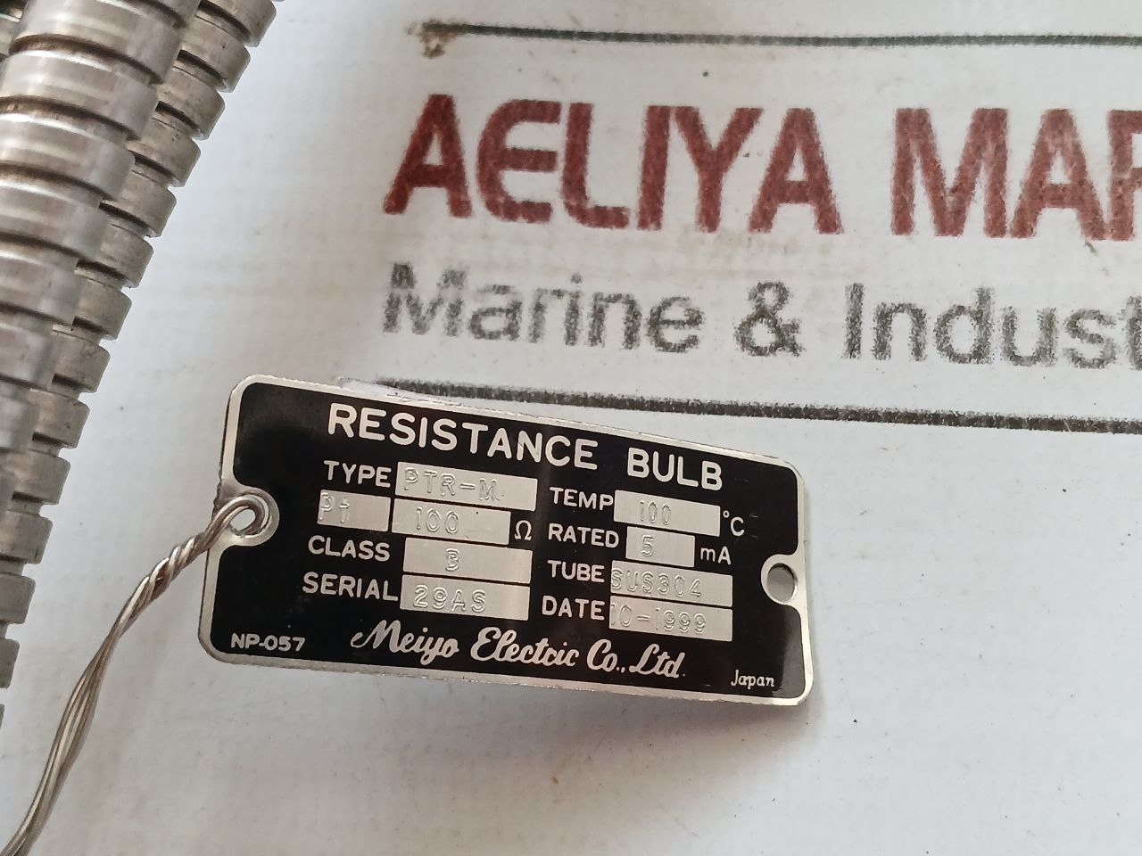 Meiyo Electric Ptr-m Resistance Bulb Temperature Sensor 5.9-meter