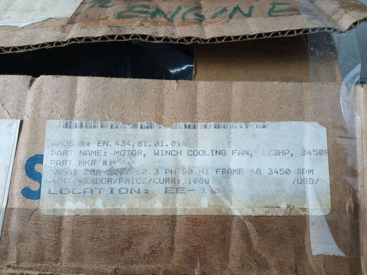 Ge 5K35Fn2A Motor Winch Cooling Fan