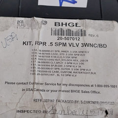 General Electric 20-507012 Repair Kit For 1/2" Spm Bi-directional Valve Rev C