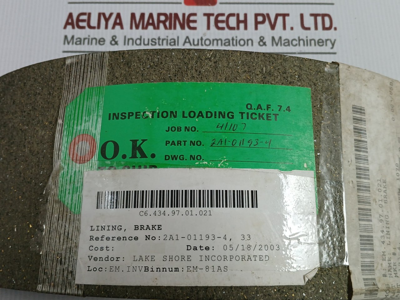 2A111934-4 Brake Lining
