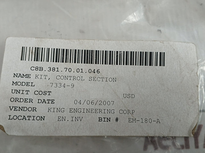 King-gage 7334-9 Control Section Service Kit 7926