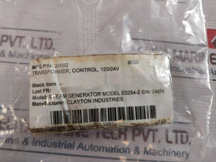 Honeywell At72D 1089 Control Circuit Transformer E0254-2 24V