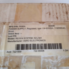 Vero 116-010022A Power Supply Bivolt Pk60 A 115V