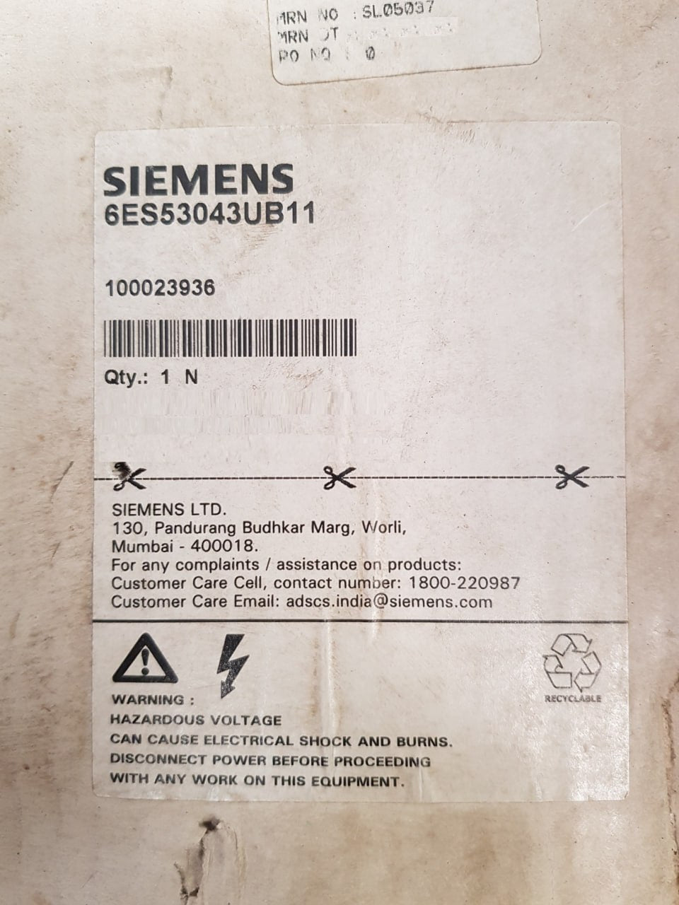 Siemens 6Es5304-3Ub11 Simatic Interface Module C79040-a6422-c21-03