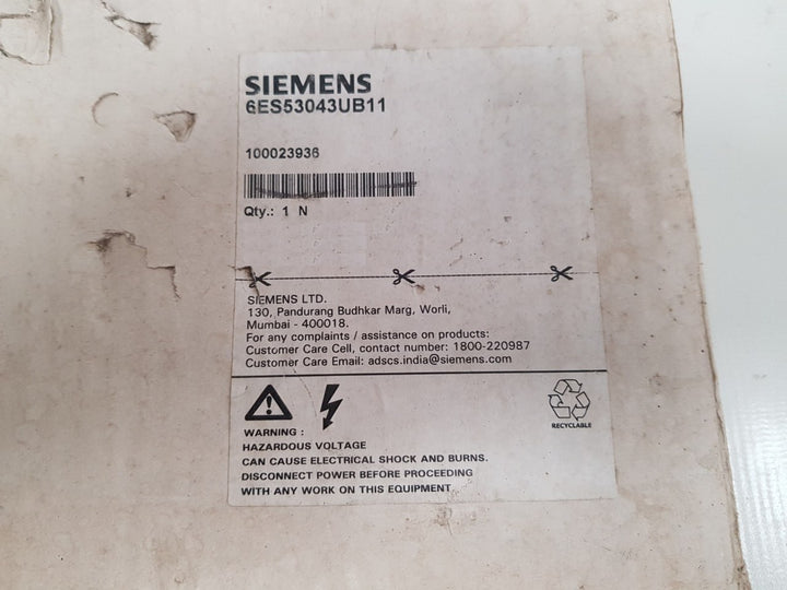 Siemens Simatic 6Es5304-3Ub11 Interface Module Ewk-x30