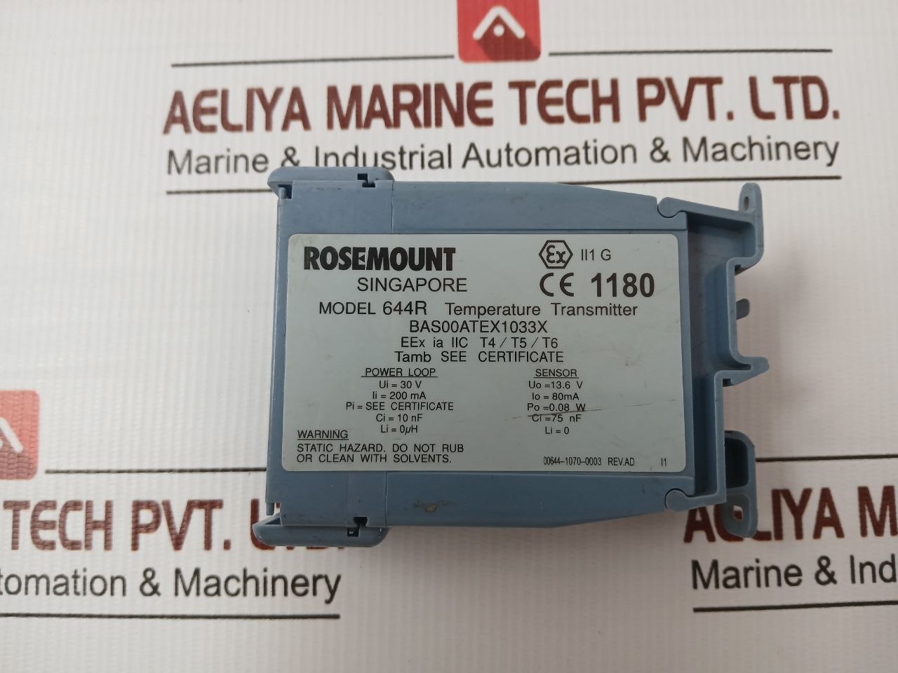 Rosemount 644Rai1C4Q4 Temperature Transmitter