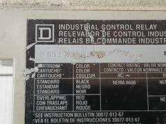 Industrial Control Relay 8-pole Square D 8501